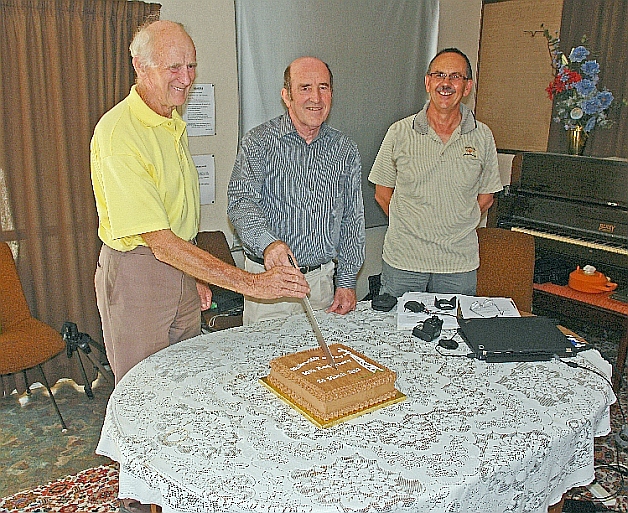 50th Anniv. cake cutting